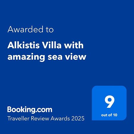 Alkistis Villa With Amazing Sea View Maroulás Extérieur photo